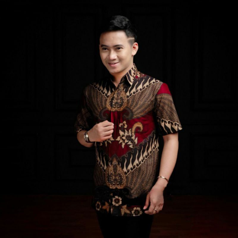 KEMEJA BATIK LENGAN PENDEK/ BAJU BATIK PRIA/ BATIK JUMBO