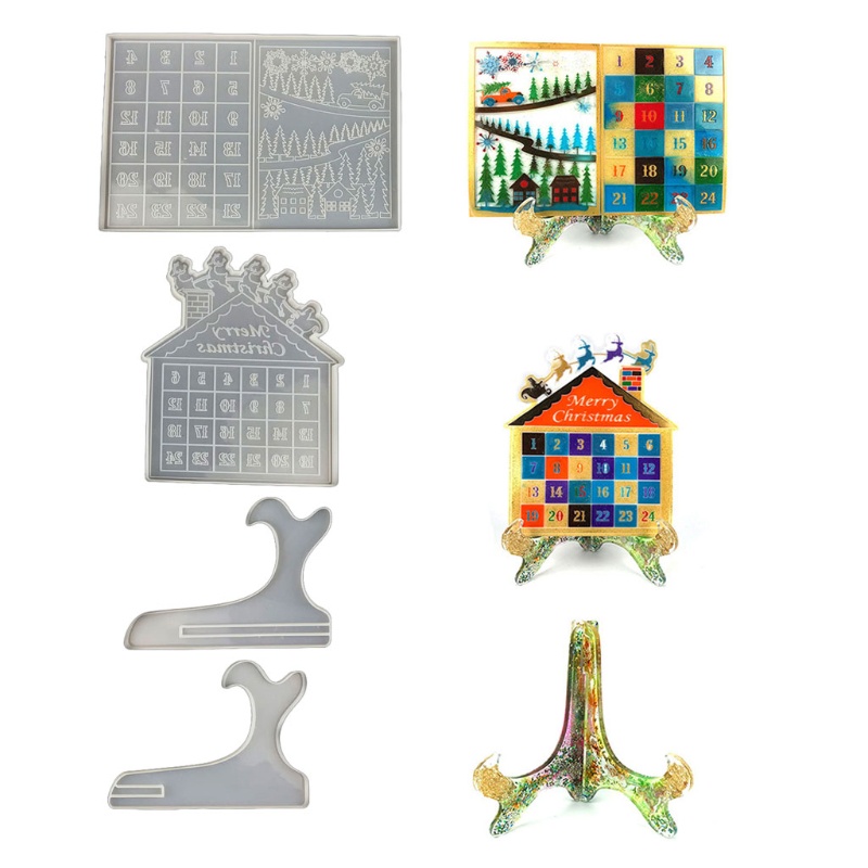Siy 4pcs Cetakan Kalender Handmade Diy Ukuran Kecilbesar