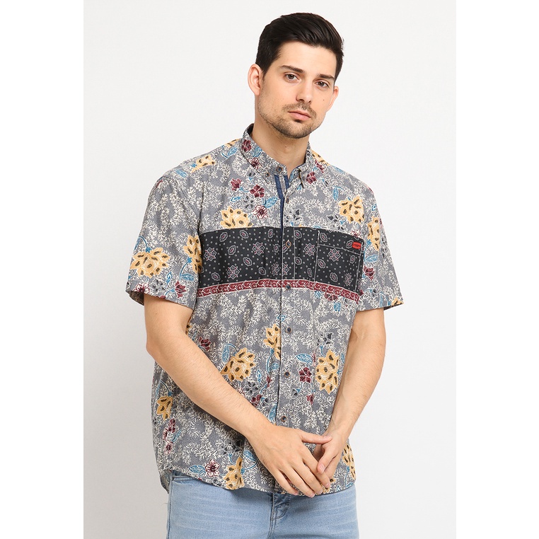 Kemeja Batik Pria - Poshboy Kusumawardhani Men Modern Batik Shirt