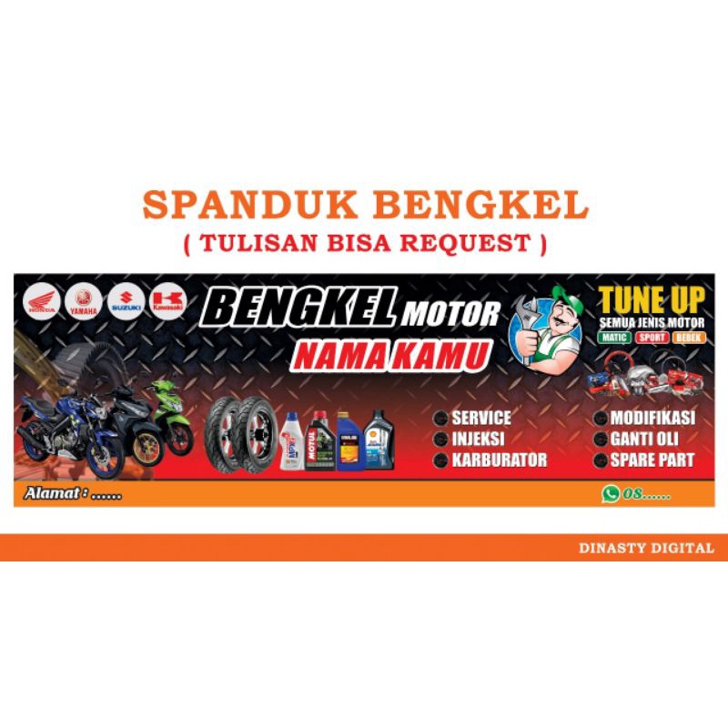 Jual Spanduk Bengkel Shopee Indonesia