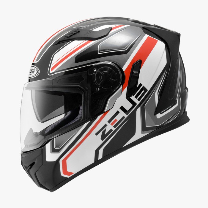 ZEUS ZS813 BLACK AN5 GREY | HELM FULL FACE | ORIGINAL ZEUS
