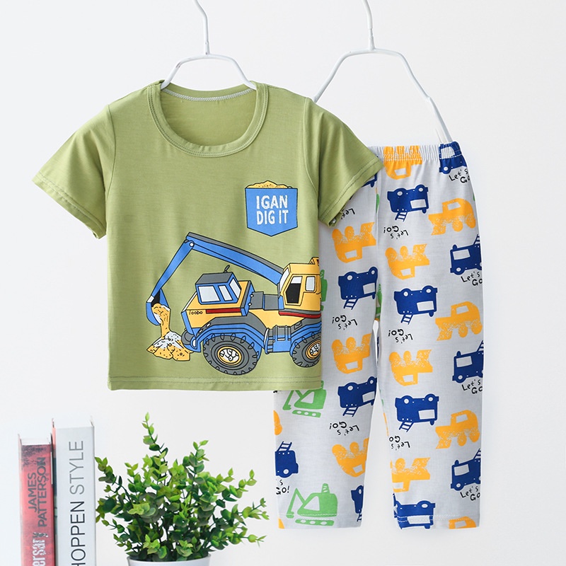 BABY STORE01 - BJC SETELAN ANAK 0-3 TAHUN PIJAMA ANAK BAJU ANAK BAJU PENDEK DAN CELANA PANJANG 12-23