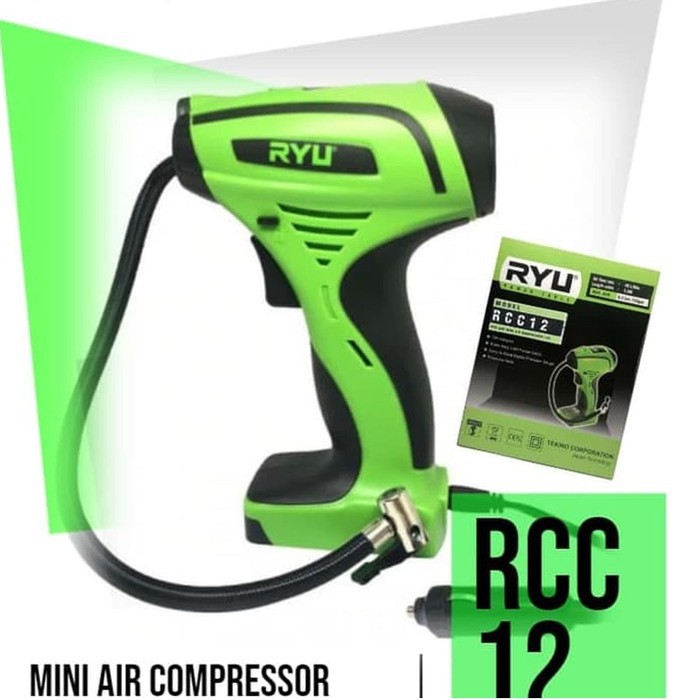 KOMPRESOR ANGIN MINI LISTRIK DC RYU RCC12 12V 120 PSI AIRBRUSH RYU REDFOX MINI COMPRESSOR MURAH PRAKTIS