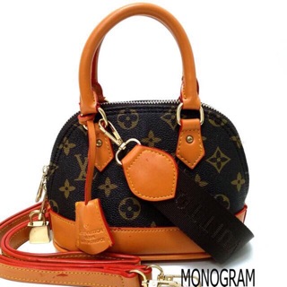 TALI 2 LV ALMA MINI SUPER FULL EMBOSS DAMIER MONO TAS BATAM GROSIR TAS SELEMPANG WANITA ( MINI ...