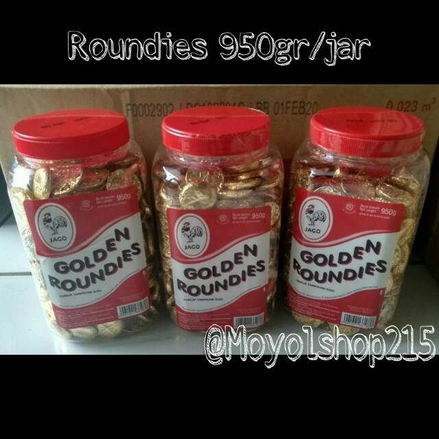 

Coklat / Cokelat Coin Jago Golden Roundies Ceres Kiloan