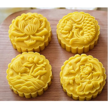 MC-150 Cetakan Mooncake Motif Flower Fish