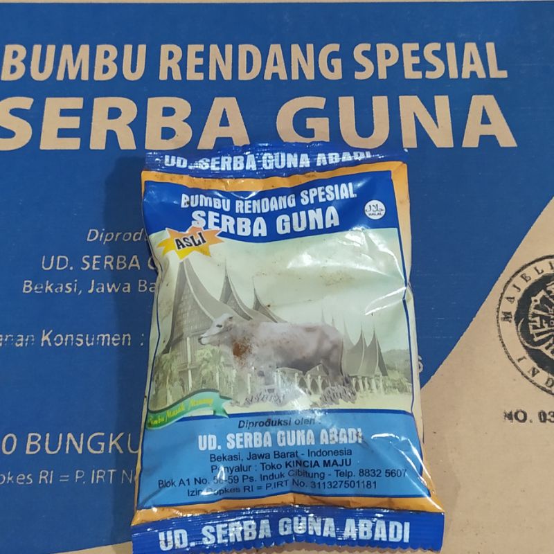 Jual Bumbu Spesial Serbaguna Rendang Dan Gulai 40gram Bumbu Kering