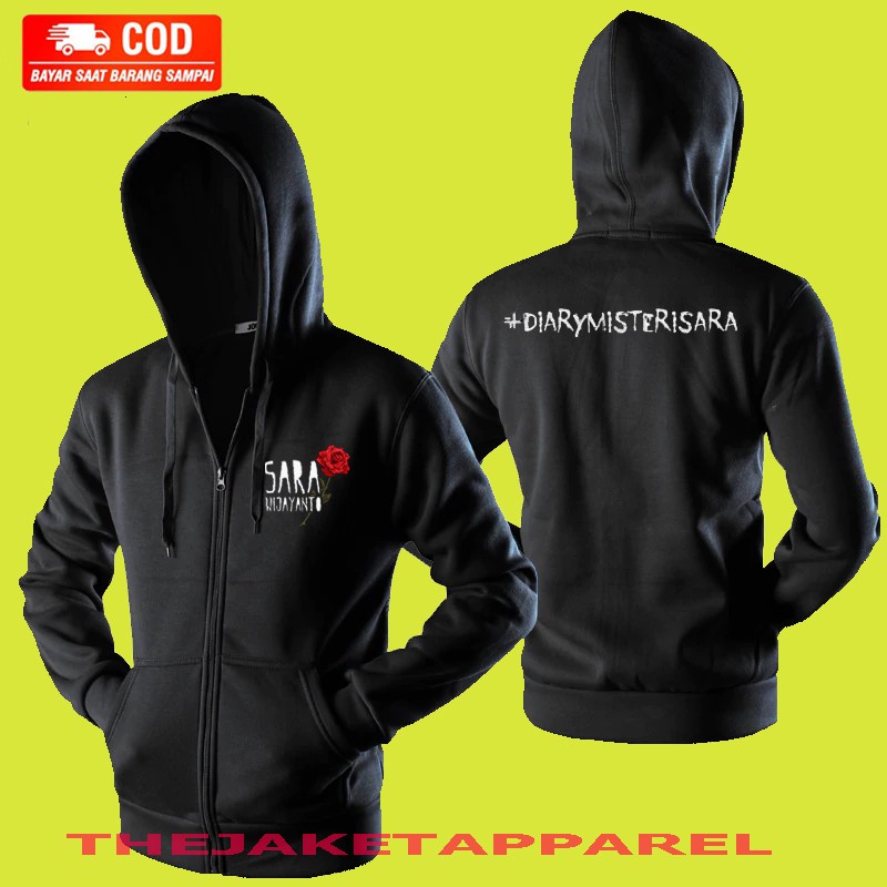 jaket hoodie zipper sara wijayanto / jaket zipper sara diarymisterisara / jaket terbaru
