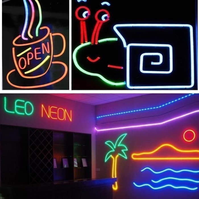 Lampu Neon Flex LED Selang Flexible Strip Fleksibel Pelangi Rainbow