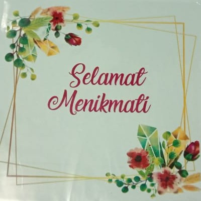 SEDANG PROMO!!! Plastik Selamat Makan, Ukuran 20 x 20 cm