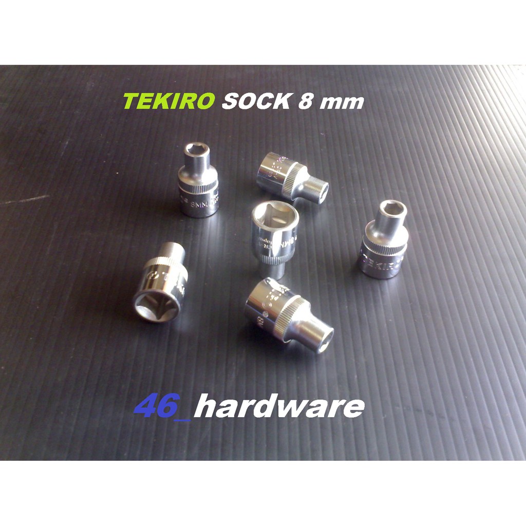 TEKIRO Kunci MATA SOCK Socket 8 mm DR6PT SC-SC0374 - CRV - ANTI KARAT - 46_hardware