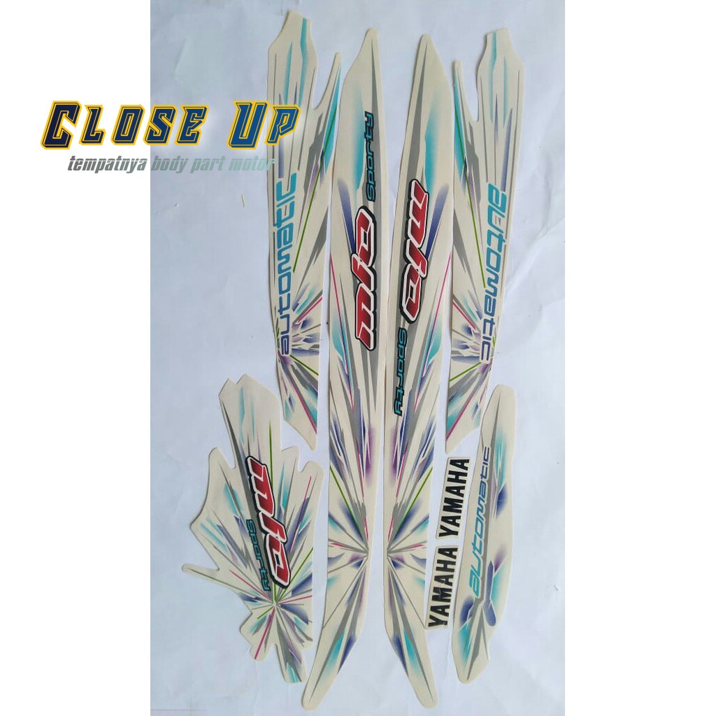 stiket striping yamaha mio sporty 2008 putih