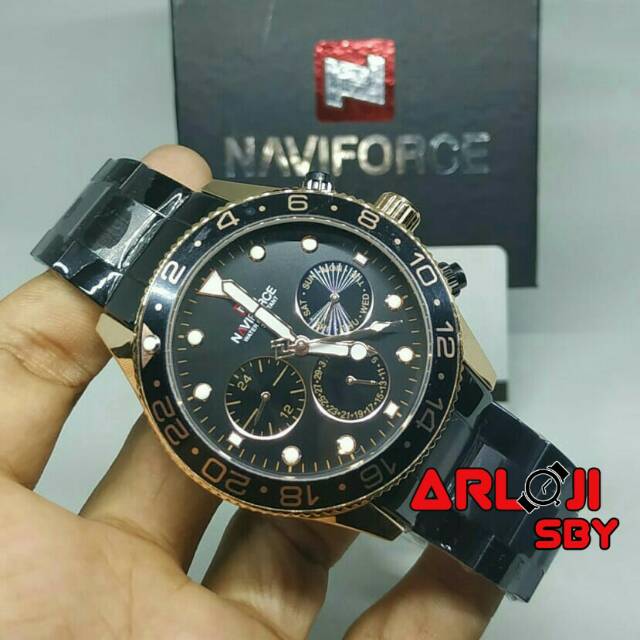 Jam pria Naviforce 9147 original sport