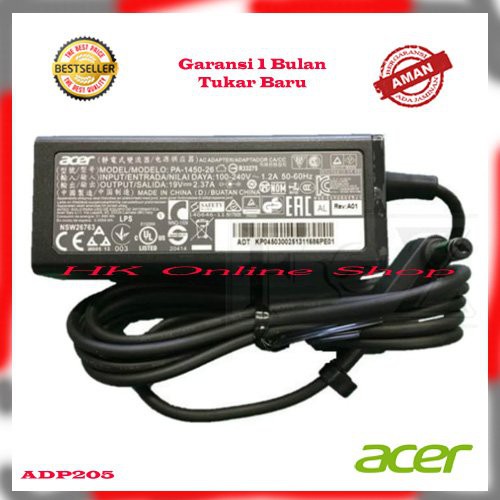 Adaptor Charger Laptop Acer ES1-432 ES-422 ES-573 ES-573 ES-721 R5-471 TRAVELMATE TMX349-M AO1-132