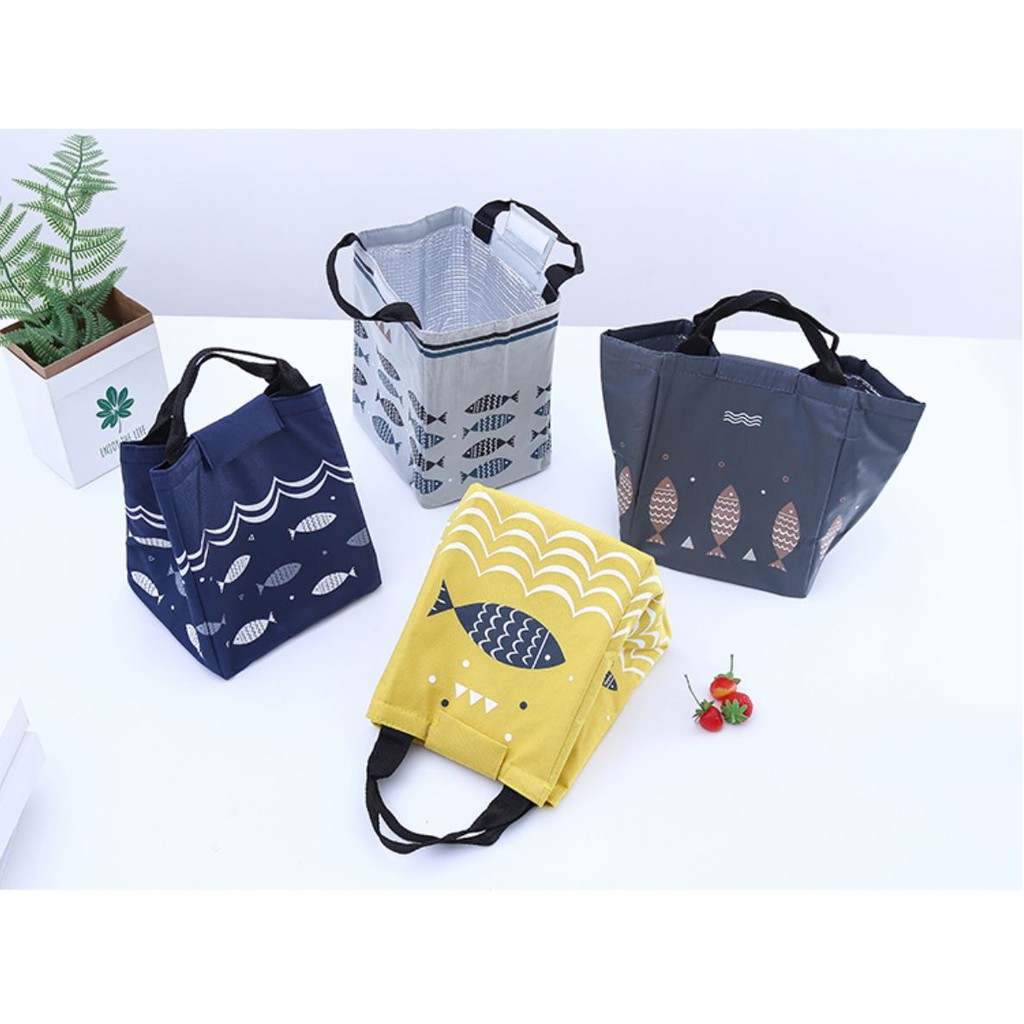 Lunch Bag Tas Bekal Cooler Bag Motif Ikan