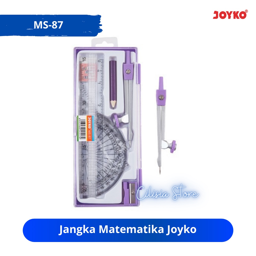 

Math Set Jangka Matematika MS-87 Joyko / Jangka Set Math Warna Mix