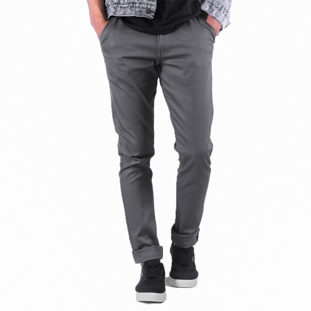  Celana  Panjang Chino  Pria Grey Celana  Panjang Formal 