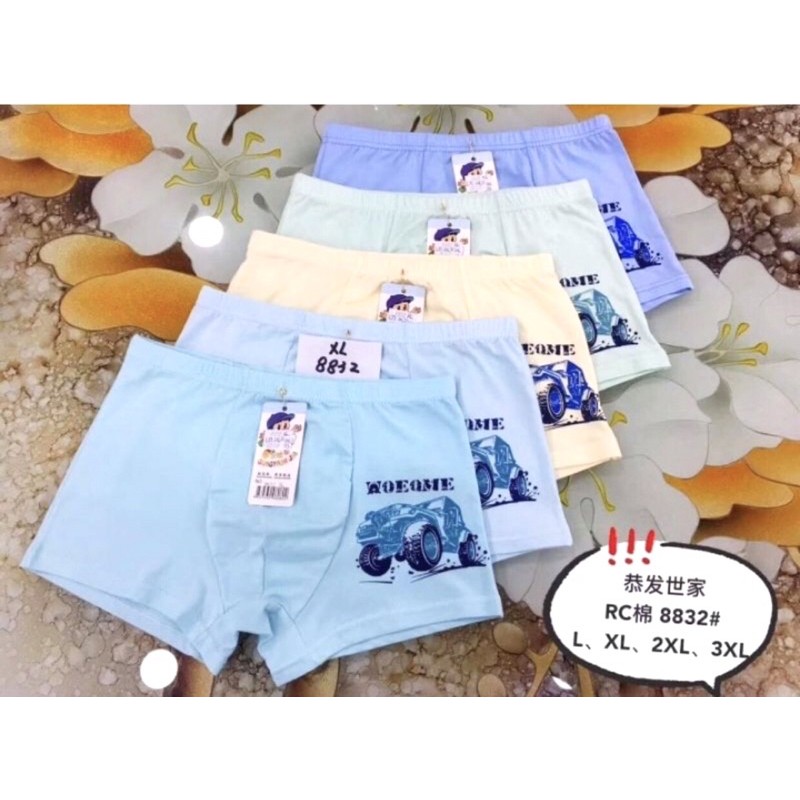 12PCS BOXER IMPORT ANAK COWOK LUSINAN / KATUN HALUS