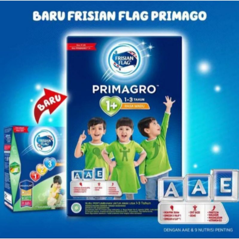 FRISIAN FLAG PRIMAGRO 1+ MADU 150GR (1-3 TAHUN) SUSU FORMULA PERTUMBUHAN ANAK