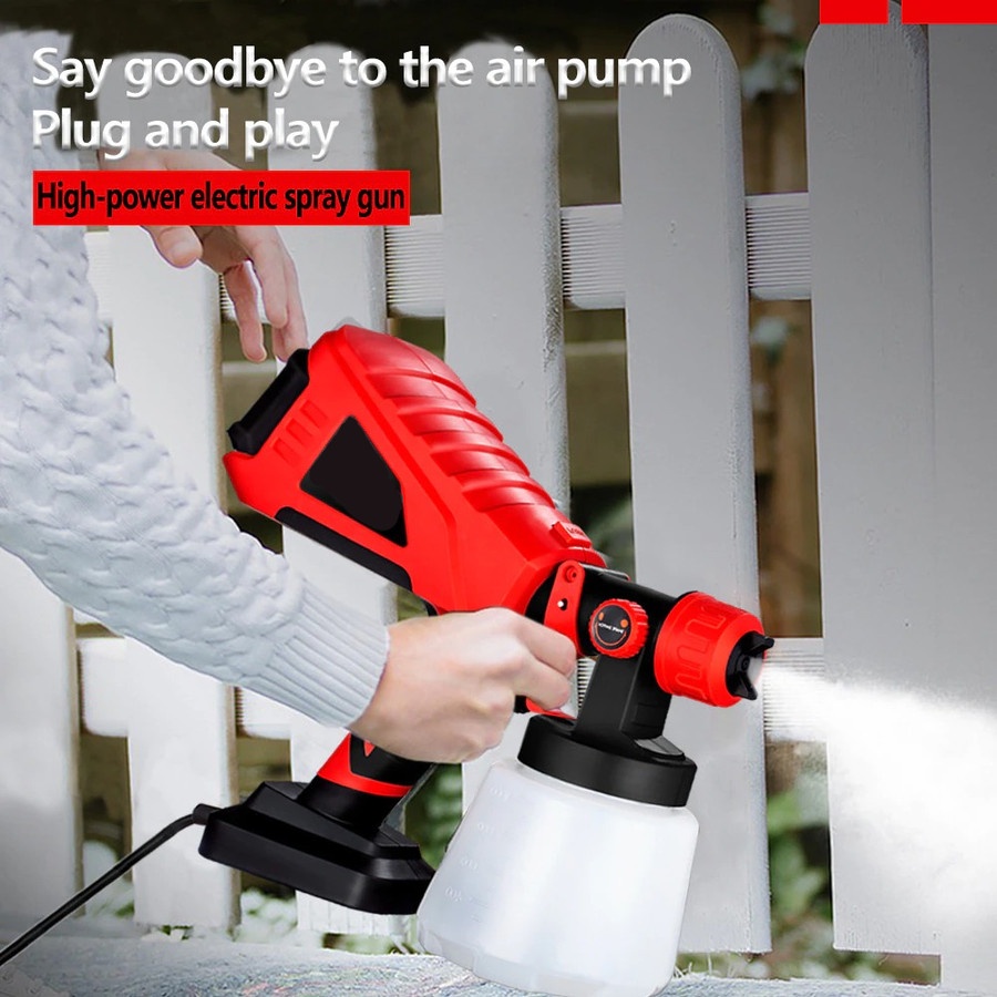 Semprot Cat Dinding Pestisida Electric Spray Gun 1000ml 600W - JH09 - Black/Red