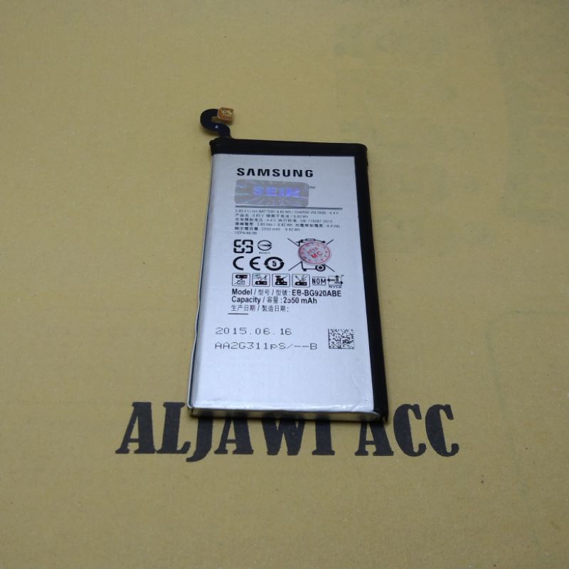 batre baterai Samsung S6 EB-BG920ABE Original Battery Hp