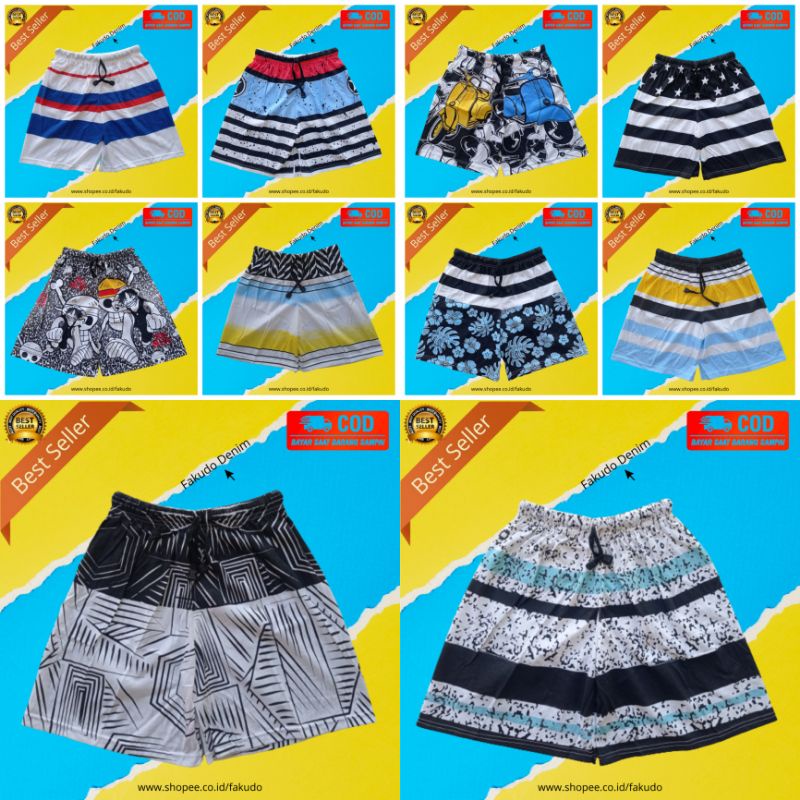 Celana boxer kolor pantai santai istirahat renang Celana pantai surfing Original distro bali celana 