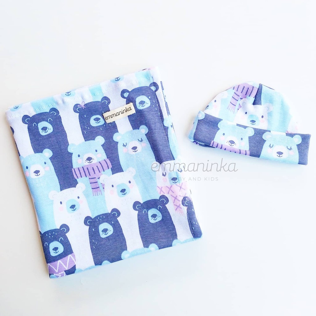 Swaddle Blanket Set Polar Bear Shopee Indonesia