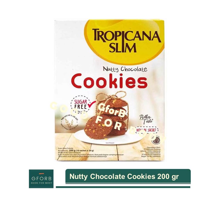

Tropicana Slim Nutty Chocolate Cookies 200 gr
