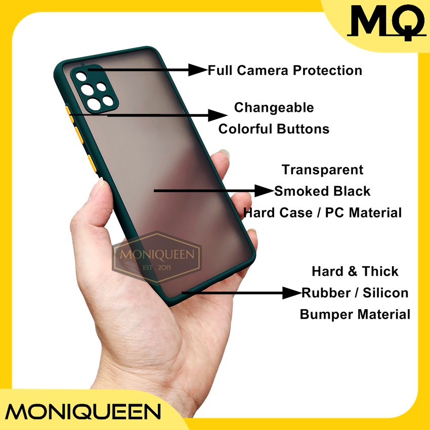 Hybrid Aero Case Samsung A10S A20S A50S A21S A70S A51 A11 M11 A01 CORE Lens Camera Cover Soft Case-2