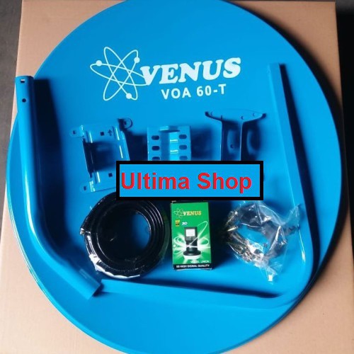 Khusus Grosir dan Reseller Dish Venus Offset 45 cm Parabola Mini Fullset + LNB + Kabel 10 pcs