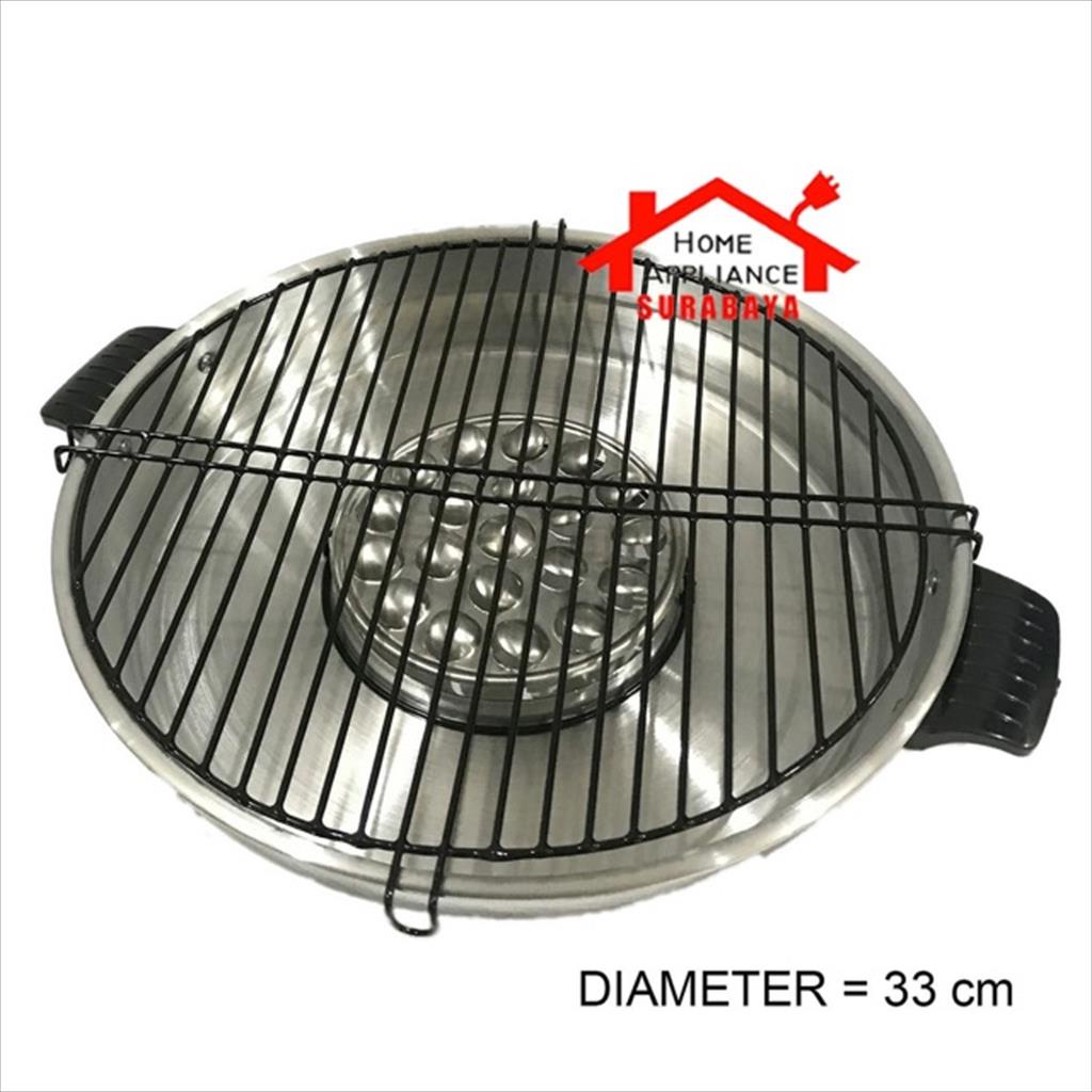 Maspion Fancy Grill Alat Panggang Serbaguna / Pemanggang Sate BBQ Serbaguna 33 CM