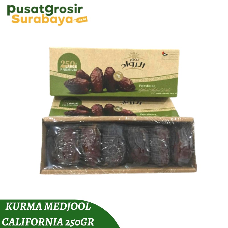 

Kurma Medjooll Dates Jumbo Premium 250grAL Rowad Medjool Jumbo 250gr Kurma Mejol Palestin Medjol Jumbo al rawad Medjool Jumbo