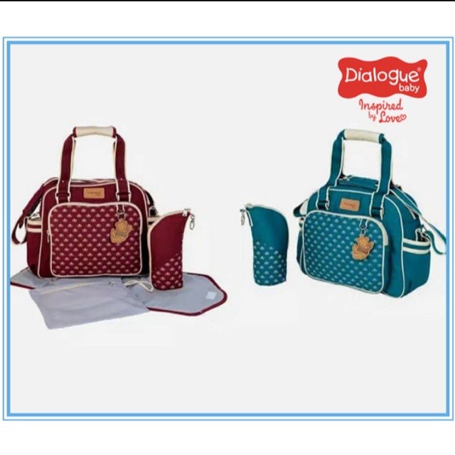 DIALOGUE BABY Tas Bayi Double Sisi + TBS &amp; Perlak Emerald series DGT 7402