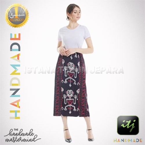 Rok Batik Etnik Wanita Kekinian Kain Tenun Troso Motif Asmat