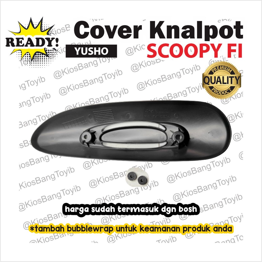 Tutup Cover Tameng Pelindung Knalpot Honda SCOOPY FI (yusho)