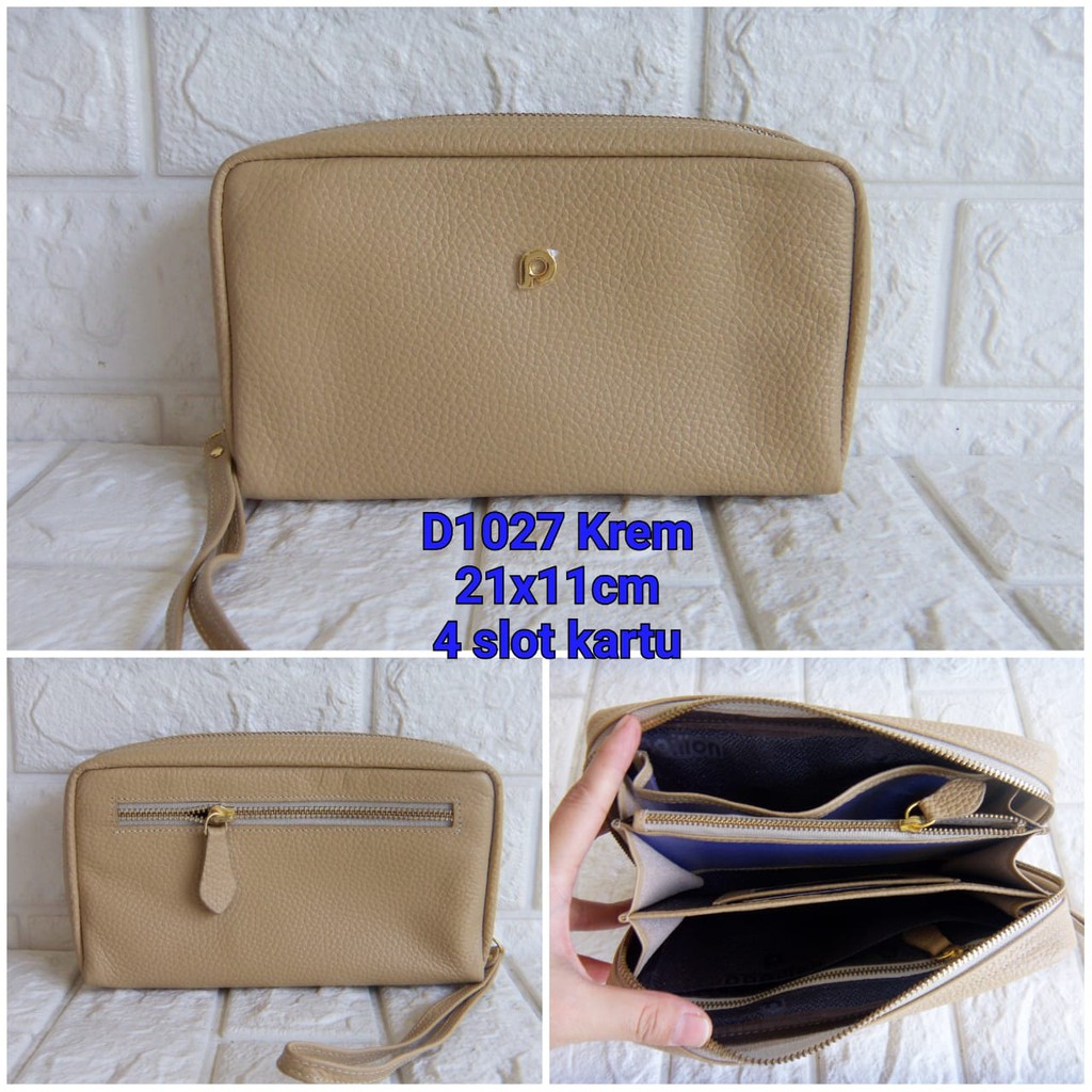 Dompet Kulit Papillon Original D1027 Krem