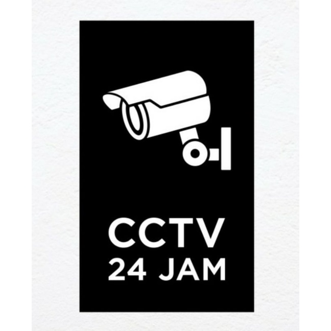 

Sign CCTV 24 JAM Acrylic I Sign Board Akrilik UV Print