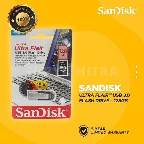 Flashdisk Sandisk Ultra Flair 128GB CZ73 3.0