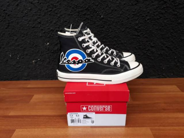 CONVERSE 70.S HI VESVA BLACK WHITE PREMIUM BNIB MADE IN VIETNAM Size 40/41/42/43/44