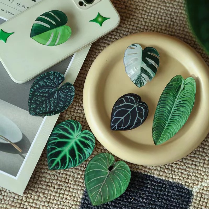 Ring Holder Hp Bentuk Daun