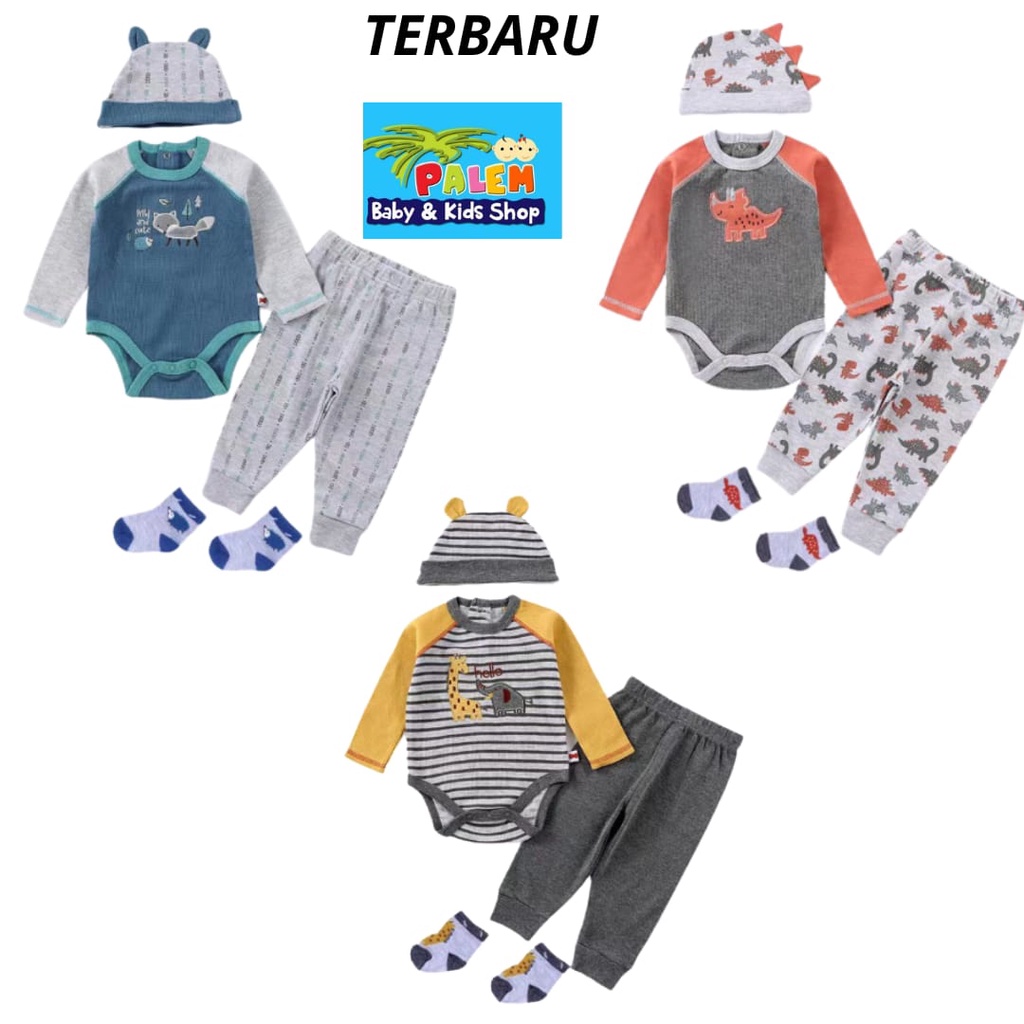 carterlove bk set 4in1 kode 4746/baju set jumper