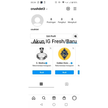 Akun IG Fresh/Baru Bergaransi