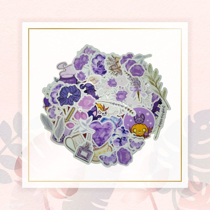 

STIKER TUMBLR (PURPLE) Aesthetic GLOSSY + LAMINASI 35++ (TERMURAH)