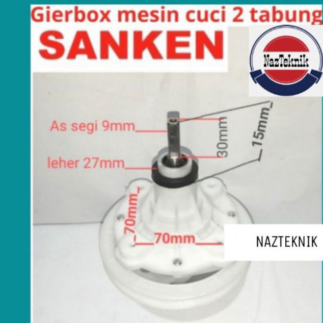 GEAR BOX MESIN CUCI 2 TABUNG SANKEN