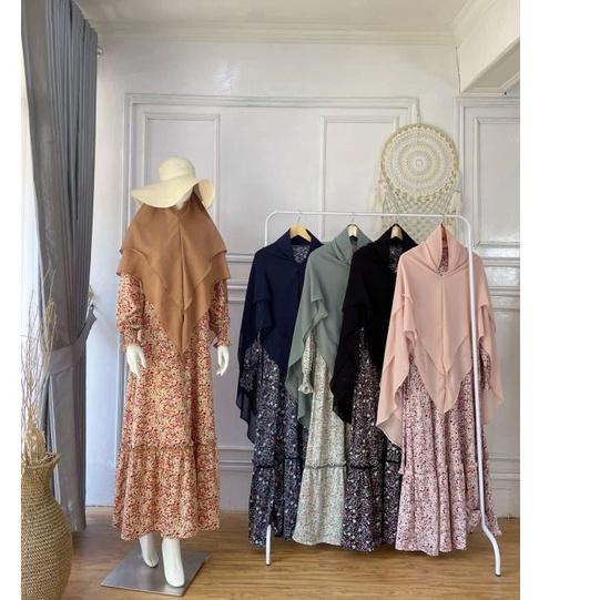 Oke Price.. Setelan Gamis Misbee Premium Motif Bunga Kecil