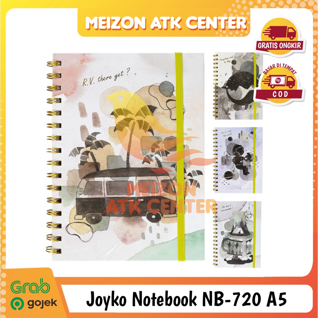 

JOYKO Notebook NB-720 A5 Spiral Hard Cover Buku Tulis Catatan [1 PCS]