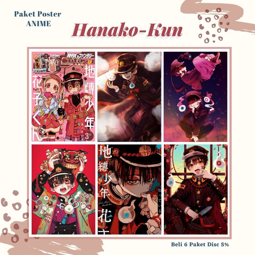 POSTER ANIME #1 (6 pcs) - BISA CUSTOM - POSTER DINDING - POSTER AESTHETIC - ANIME-Hanako Kun