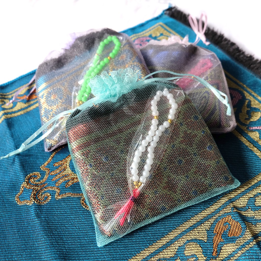 GROSIR GIFT Sovenir Tile Sajadah Kecil 60x35 Plus Tasbih &amp; Tile [200pcs]