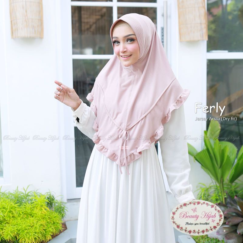 (Beauty Hijab) Hijab Instan Ferly original Beauty Hijab - Jersey Arsila