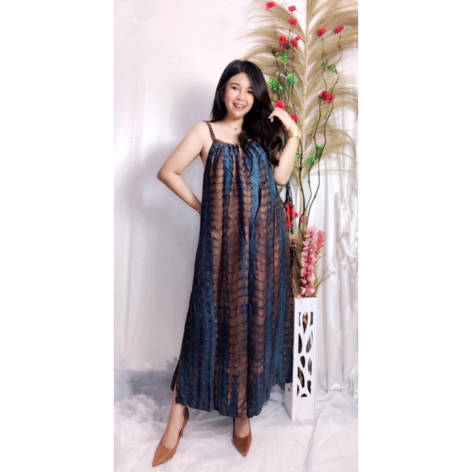 Daster Dress Lobek Panjang Bali-LB - ABU